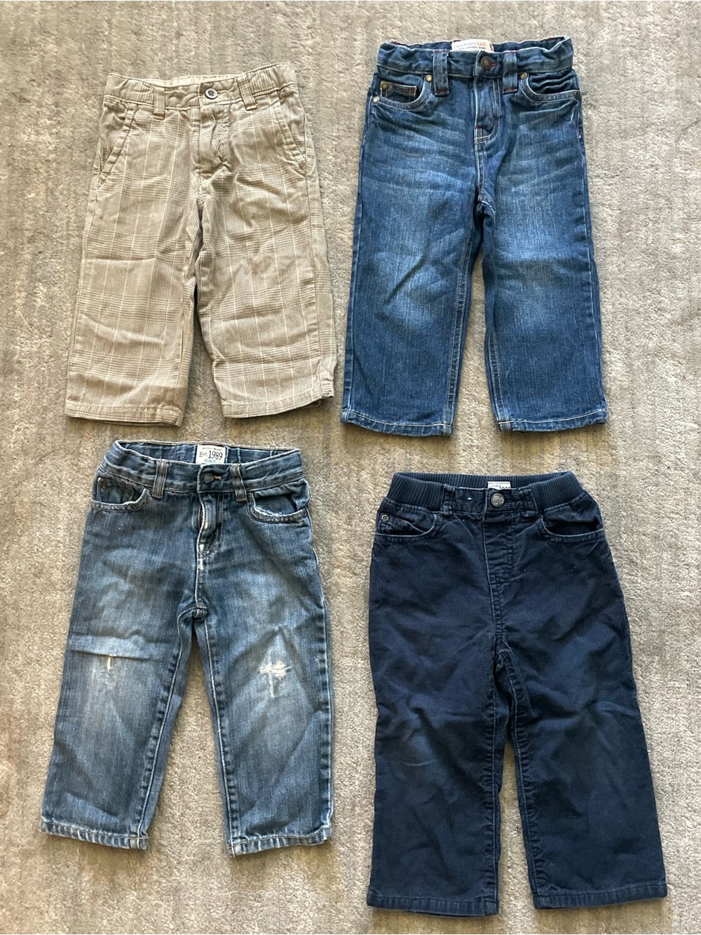 Gap Childrens Place Wonder Kids Toddler Jeans Pants Bundle 18M 24M 2T